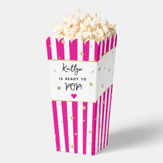 準備ポップ・アートの!赤ちゃんシャワー フェイバーボックス (はじけた状態)