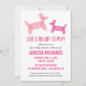 準備完ポップ・アートの了スタイリッシュベビーシャワー招待状 招待状 (正面)