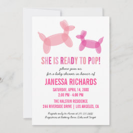 準備完ポップ・アートの了スタイリッシュベビーシャワー招待状 招待状