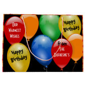 準備完了のパーソナライズされた誕生日 ラージペーパーバッグ (裏面)