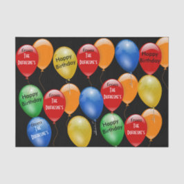 準備完了のパーソナライズされた誕生日 薄葉紙