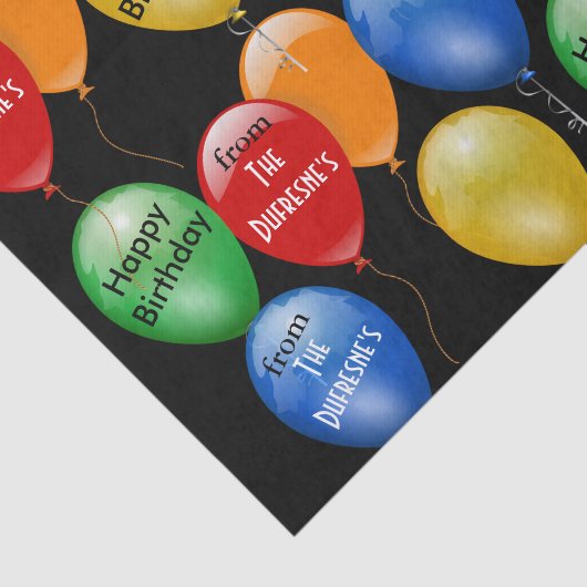 準備完了のパーソナライズされた誕生日 薄葉紙 (詳細)