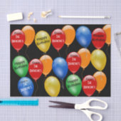 準備完了のパーソナライズされた誕生日 薄葉紙 (クラフト)