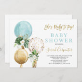 準備完了ポップ・アートのベビーシャワーボーイ招待状 招待状 (正面/裏面)