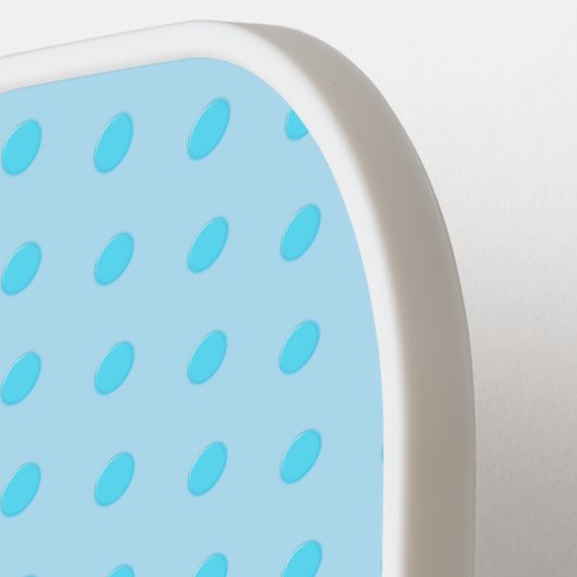 準備完了ポップ・アートの男の赤ちゃんブルーピー ピックルボールラケット (左詳細)