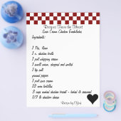 準備完了レシピサワークリームチキンエンチラダス チラシ (シングル)