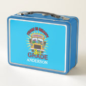 準備完了新学期の第3等級パーソナライズされた名 メタルランチボックス (裏面)