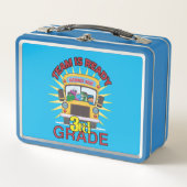 準備完了新学期の第3等級パーソナライズされた名 メタルランチボックス (正面)