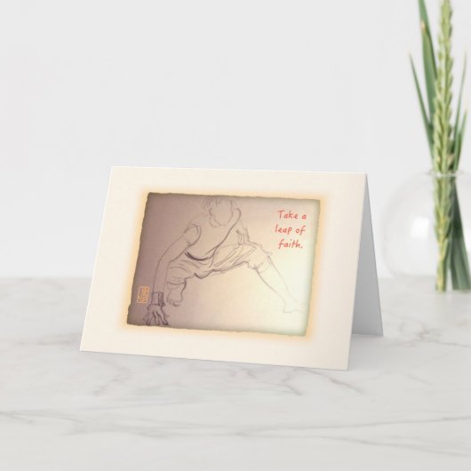 準備完了春勇気付けられる カード (正面)