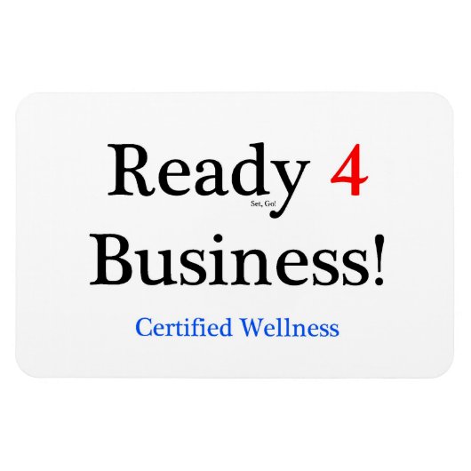 準備完了4ビジネス マグネット (横)