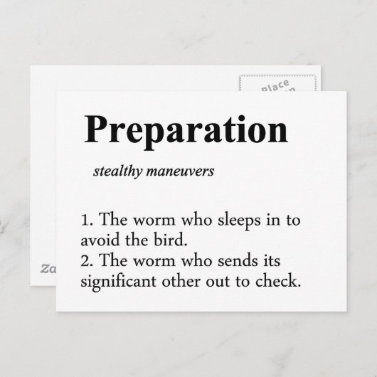 準備定義 ポストカード (正面/裏面)