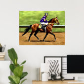 準備走済み – ホース絵画の ポスター (ホームオフィス)