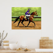 準備走済み – ホース絵画の ポスター (キッチン)