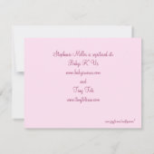 準備，ベビー招待状 招待状 (裏面)