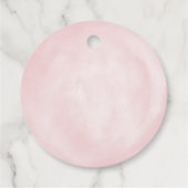 準備！ポップ・アートのベイビーシャワー招待状感謝していユー フェイバータグ (裏面)