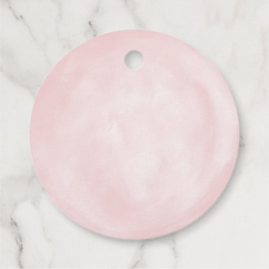 準備！ポップ・アートのベイビーシャワー招待状感謝していユー フェイバータグ (裏面)