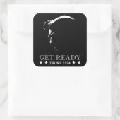 準備： USA Donald Trump 2024 スクエアシール (バッグ)