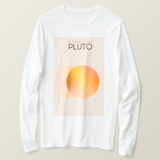 準惑星の冥王星 Tシャツ (デザイン正面)