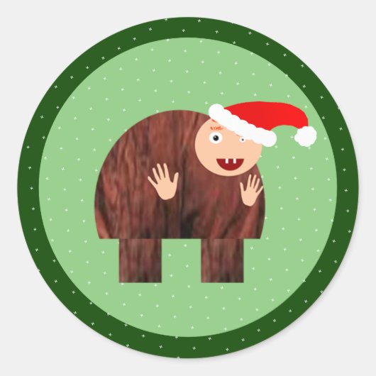 準模道スノーフレークステッカー ラウンドシール (正面)