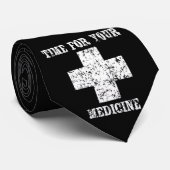 準正装で白いあなたの薬の時間 ネクタイ (ロール)