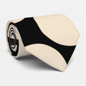 準正装のシャンペンの大きい水玉模様 ネクタイ (ロール)