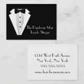 準正装のタキシードメンズ店 名刺 (正面/裏面)
