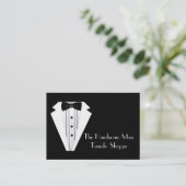 準正装のタキシードメンズ店 名刺 (スタンド正面)