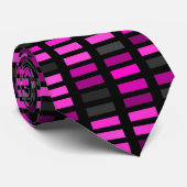 準正装のピンクの、紫色および灰色の長方形 ネクタイ (ロール)