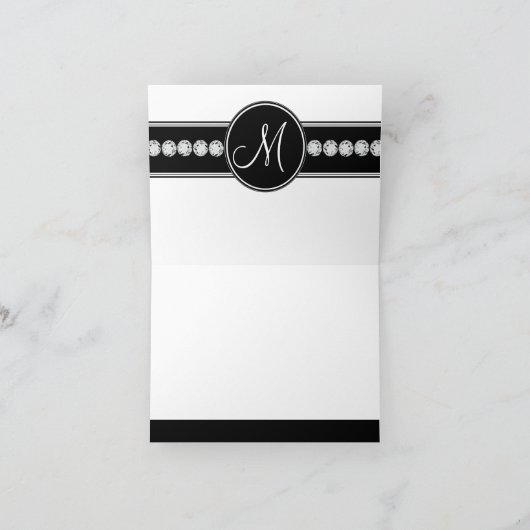 準正装の出来事の結婚式の写真のサンキューカード サンキューカード (内部)