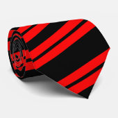 準正装の斜めの赤のストライプ ネクタイ (ロール)