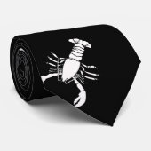 準正装の白いロブスター ネクタイ (ロール)