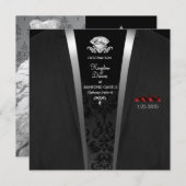 準正装の行先の招待状 招待状 (正面/裏面)