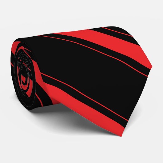 準正装の赤のストライプ ネクタイ (ロール)