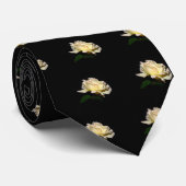 準正装黄色バラ ネクタイ (ロール)