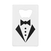 準正装-タキシードのBacherlorのパーティー クレジットカード栓抜き (正面)