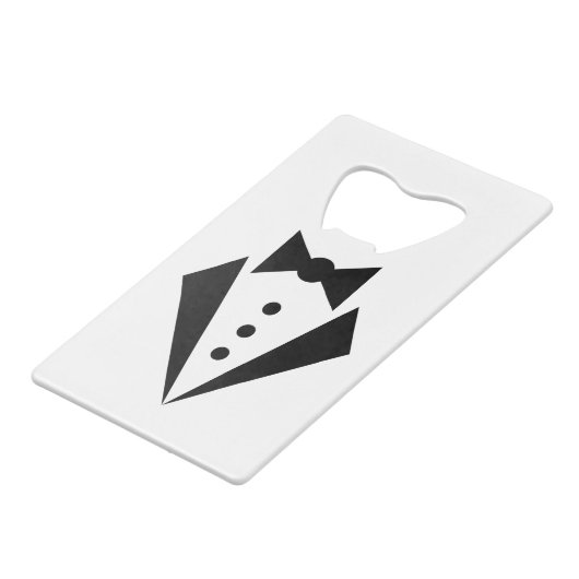 準正装-タキシードのBacherlorのパーティー クレジットカード栓抜き (正面アングル)