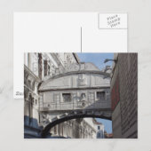 溜息橋、ベネチア2 ポストカード (正面/裏面)