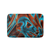 溝で燃える青と赤の非常にねじれた色 バスマット (正面)