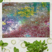 溝で着色され、皮膚が汚れてい絵を描る キッチンタオル (折り畳み)