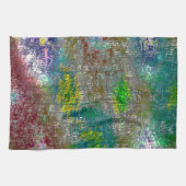 溝で着色され、皮膚が汚れてい絵を描る キッチンタオル (横)