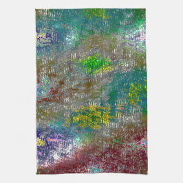 溝で着色され、皮膚が汚れてい絵を描る キッチンタオル