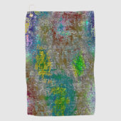 溝で着色され、皮膚が汚れてい絵を描る ゴルフタオル (正面)