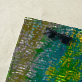 溝で着色され、皮膚が汚れてい絵を描る ビーチタオル