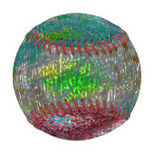 溝で着色され、皮膚が汚れてい絵を描る 野球ボール (裏面)