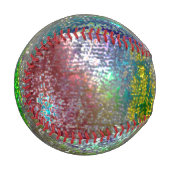 溝で着色され、皮膚が汚れてい絵を描る 野球ボール (正面左)