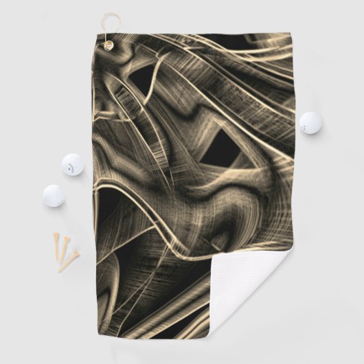 溝のある松の木のように曲がった曲がりが多い ゴルフタオル (インサイチュ)