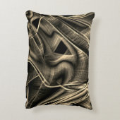 溝のある松の木のように非常にねじれている アクセントクッション (裏面(縦))