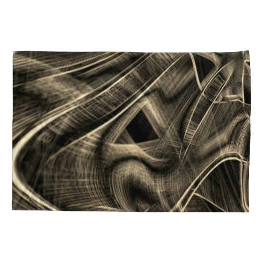 溝のある松の焦げのように非常にねじれている 枕カバー (裏面-左)