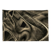 溝のある松の焦げのように非常にねじれている 枕カバー (裏面-右)