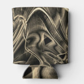 溝のある松の焦げのように非常にねじれている 缶クーラー (裏面)